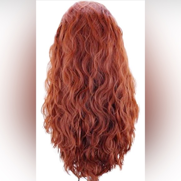 GEGI 24” COPPER RED LOOSE WAVY LACE-FRONT Wig